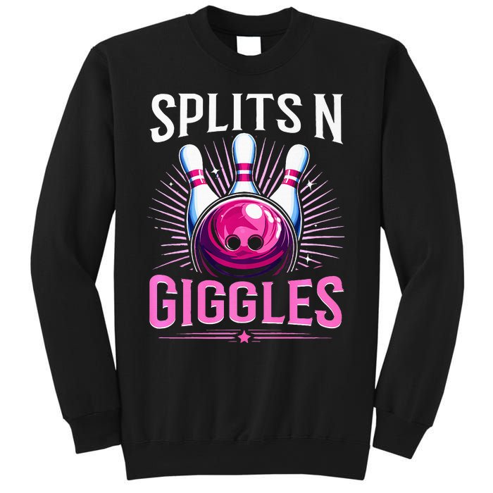 Splits N Giggles Funny Bowling Team Bowler Sports Player Sweatshirt