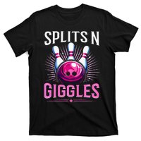 Splits N Giggles Funny Bowling Team Bowler Sports Player T-Shirt