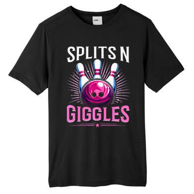 Splits N Giggles Funny Bowling Team Bowler Sports Player Tall Fusion ChromaSoft Performance T-Shirt