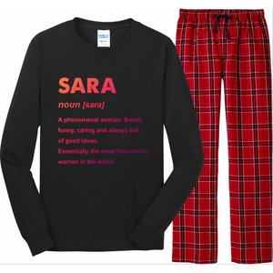 Sara Name Gift Long Sleeve Pajama Set