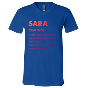 Sara Name Gift V-Neck T-Shirt