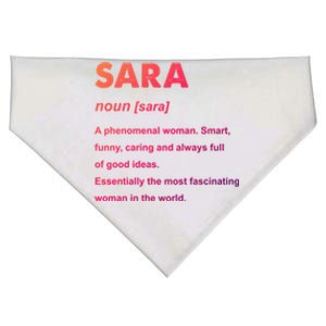 Sara Name Gift USA-Made Doggie Bandana