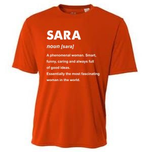 Sara Name Gift Cooling Performance Crew T-Shirt