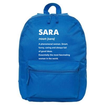 Sara Name Gift 16 in Basic Backpack