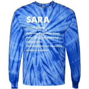 Sara Name Gift Tie-Dye Long Sleeve Shirt