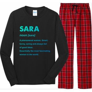 Sara Name Gift Long Sleeve Pajama Set