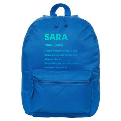 Sara Name Gift 16 in Basic Backpack