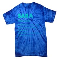 Sara Name Gift Tie-Dye T-Shirt