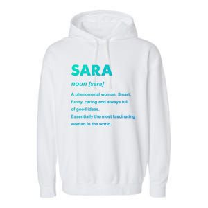 Sara Name Gift Garment-Dyed Fleece Hoodie