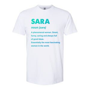 Sara Name Gift Softstyle CVC T-Shirt