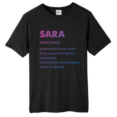 Sara Name Gift Tall Fusion ChromaSoft Performance T-Shirt