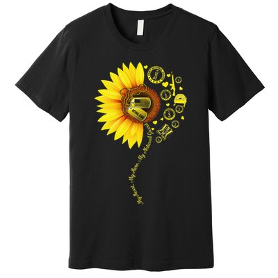 Sunflower National Guard Mom National Guard Graduation Mom Premium T-Shirt