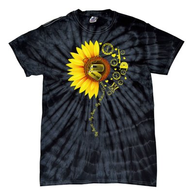 Sunflower National Guard Mom National Guard Graduation Mom Tie-Dye T-Shirt