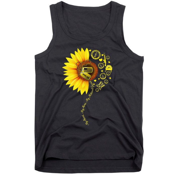 Sunflower National Guard Mom National Guard Graduation Mom Tank Top