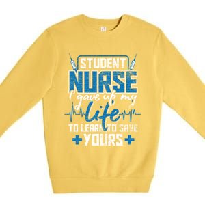 Student Nurse Gift Stethoscope Medicine Gift Premium Crewneck Sweatshirt