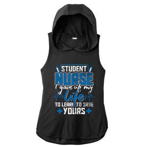 Student Nurse Gift Stethoscope Medicine Gift Ladies PosiCharge Tri-Blend Wicking Draft Hoodie Tank