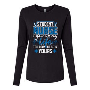 Student Nurse Gift Stethoscope Medicine Gift Womens Cotton Relaxed Long Sleeve T-Shirt