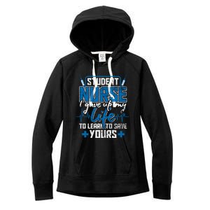 Student Nurse Gift Stethoscope Medicine Gift Women's Fleece Hoodie