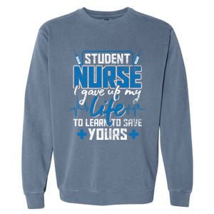 Student Nurse Gift Stethoscope Medicine Gift Garment-Dyed Sweatshirt