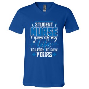 Student Nurse Gift Stethoscope Medicine Gift V-Neck T-Shirt