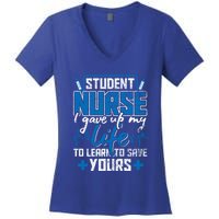 Student Nurse Gift Stethoscope Medicine Gift Women's V-Neck T-Shirt