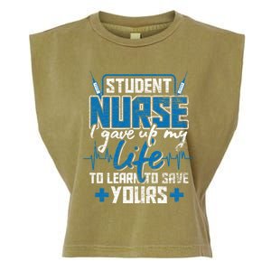 Student Nurse Gift Stethoscope Medicine Gift Garment-Dyed Women's Muscle Tee