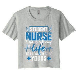 Student Nurse Gift Stethoscope Medicine Gift Women's Crop Top Tee