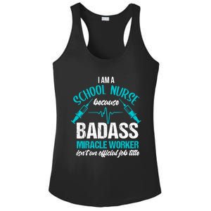 School Nurse Great Gift Joke School Nursing School Nurse Gift Ladies PosiCharge Competitor Racerback Tank