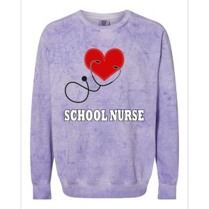 School Nurse Great Gift Colorblast Crewneck Sweatshirt