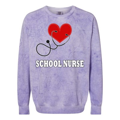 School Nurse Great Gift Colorblast Crewneck Sweatshirt