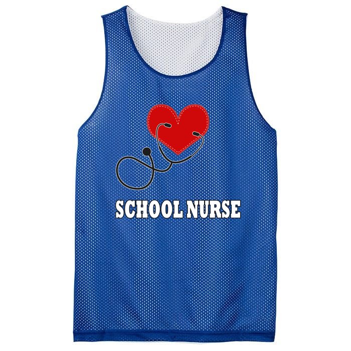 School Nurse Great Gift Mesh Reversible Basketball Jersey Tank