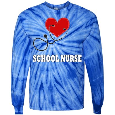 School Nurse Great Gift Tie-Dye Long Sleeve Shirt