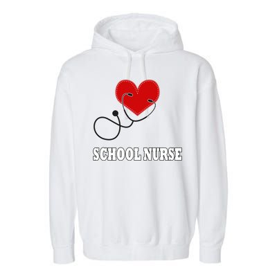 School Nurse Great Gift Garment-Dyed Fleece Hoodie