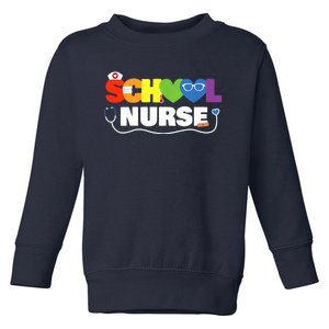 School Nurse Gift Registered Nurse Back To School Nursing Toddler Sweatshirt