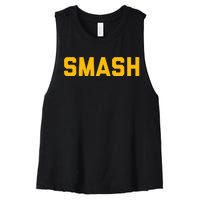 Smash Nashville Gold Smashville Women's Racerback Cropped Tank