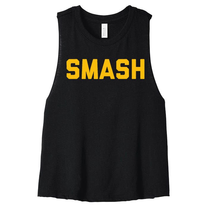 Smash Nashville Gold Smashville Women's Racerback Cropped Tank