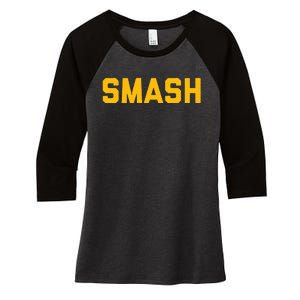 Smash Nashville Gold Smashville Women's Tri-Blend 3/4-Sleeve Raglan Shirt