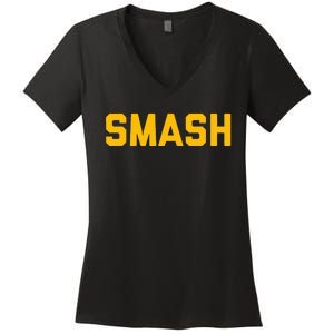 Smash Nashville Gold Smashville Women's V-Neck T-Shirt