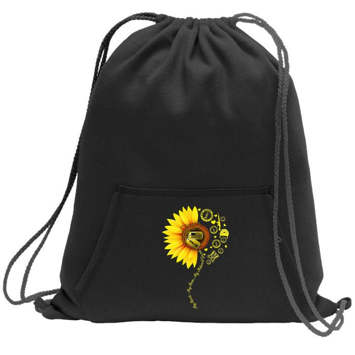 Sunflower National Guard Mom National Guard Graduation Mom Sweatshirt Cinch Pack Bag