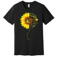 Sunflower National Guard Mom National Guard Graduation Mom Premium T-Shirt