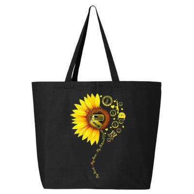 Sunflower National Guard Mom National Guard Graduation Mom 25L Jumbo Tote