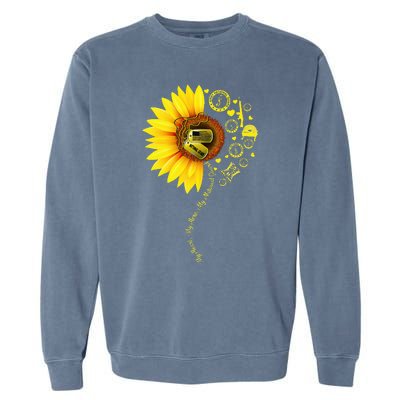 Sunflower National Guard Mom National Guard Graduation Mom Garment-Dyed Sweatshirt