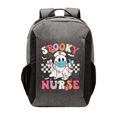 Spooky Nurse Ghost Halloween Cute Groovy Nursing Halloween Gift Vector Backpack