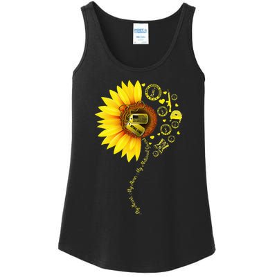 Sunflower National Guard Mom National Guard Graduation Mom Ladies Essential Tank