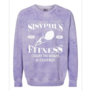 Sisyphus Ness Greek Mythology Workout S Colorblast Crewneck Sweatshirt