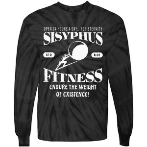 Sisyphus Ness Greek Mythology Workout S Tie-Dye Long Sleeve Shirt