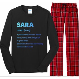 Sara Name Gift Long Sleeve Pajama Set