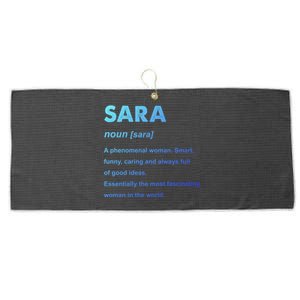 Sara Name Gift Large Microfiber Waffle Golf Towel