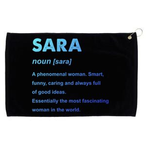 Sara Name Gift Grommeted Golf Towel