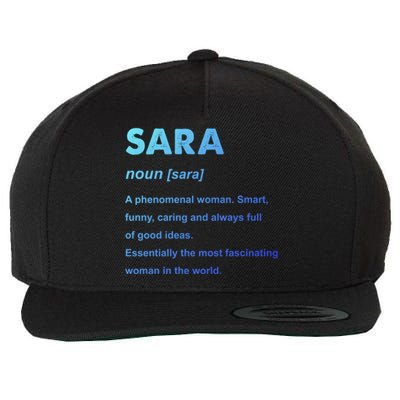 Sara Name Gift Wool Snapback Cap